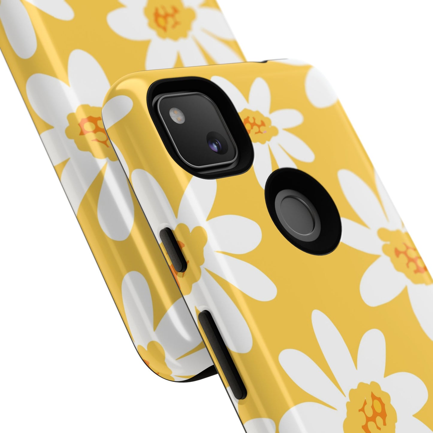 Yellow Daisy Phone Case, Floral Phone Cover, Tough Case, Summer Vibe Accessory, Gift for Nature Lovers, Bright Floral Design