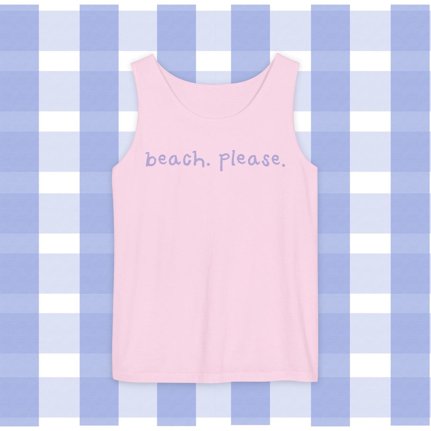 Tank Top - Beach Please Double Entendre Design