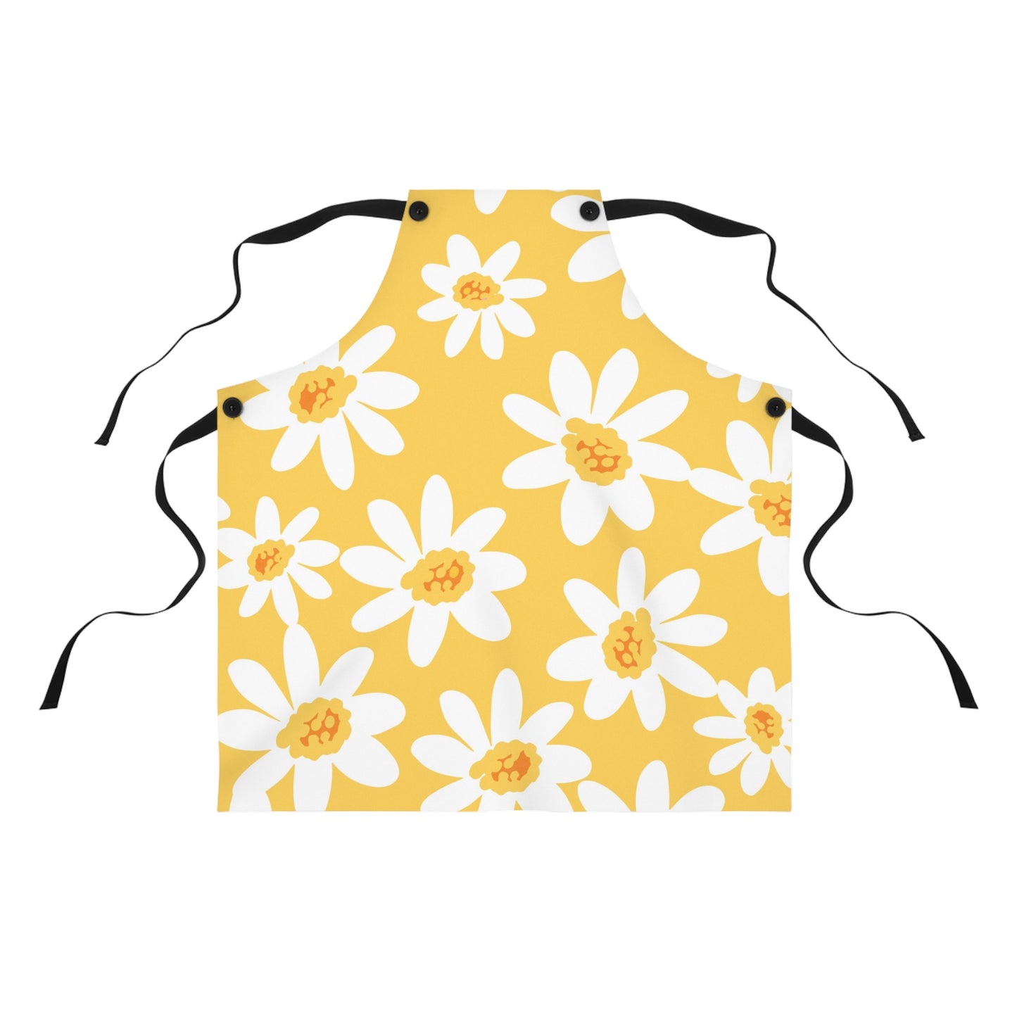 Bright Daisy Print Apron, Floral Cooking Apron for Home Chefs, Gifts for Mothers Day, Kitchen Decor, Baking Accessory with original pattern by Ally Hunt