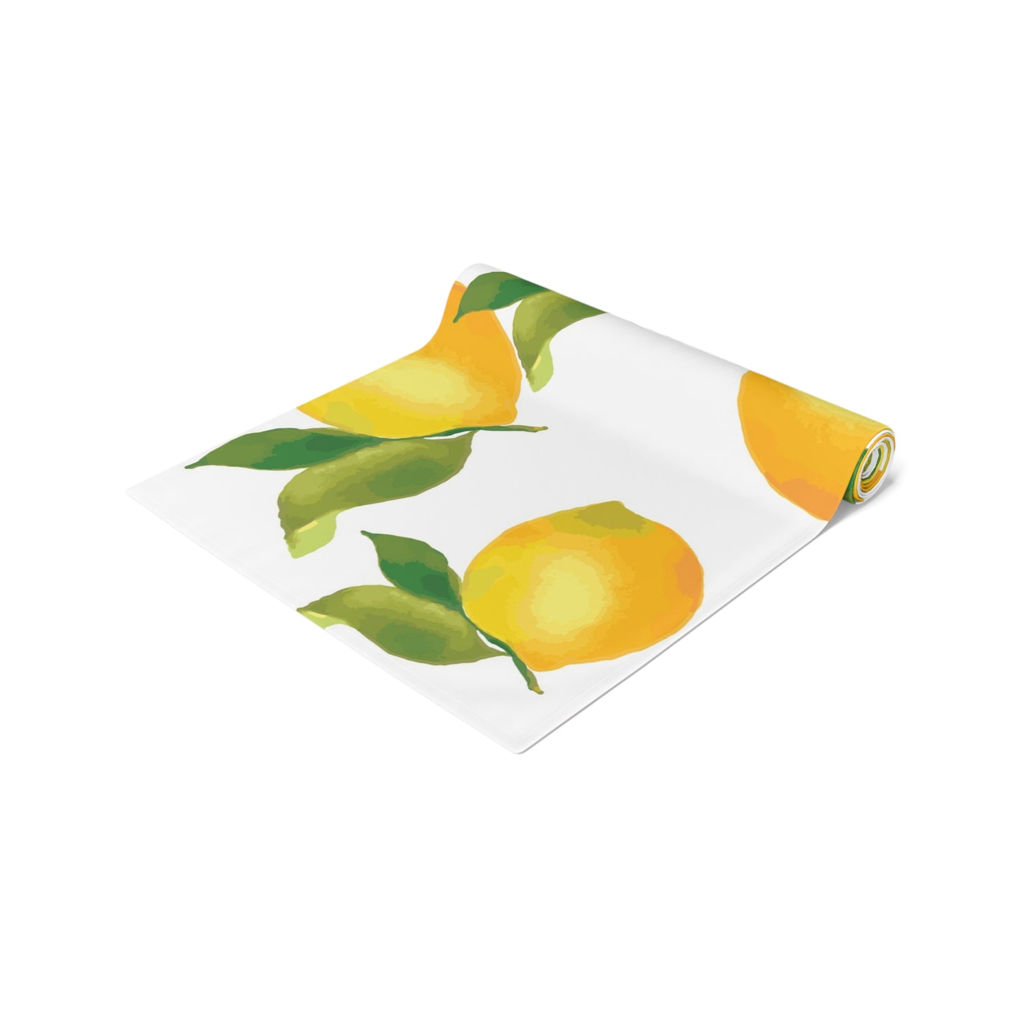 Lemon Blossom Table Runner - Farmhouse Home Decor, Dining Table Decoration, Spring Dinnerware, Fresh Kitchen Accent