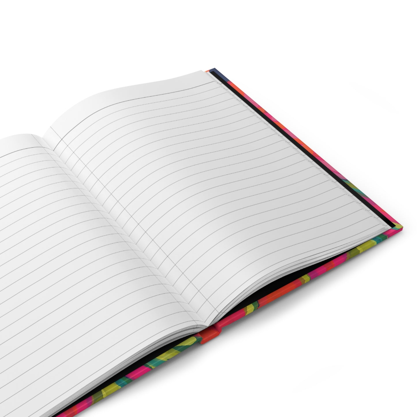 Floral Burst Hardcover Journal — Bright Painted Flower Notebook for Notes & Gifts