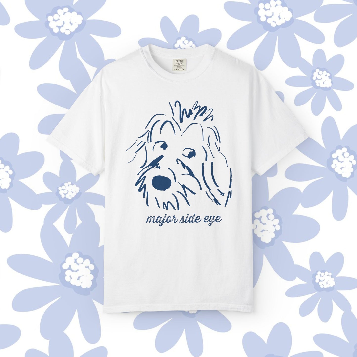 Major Side Eye Dog T-shirt, Funny Pet Lover Shirt, Unisex Gift for Dog Owners, Cute Animal Tee, Casual Everyday Wear