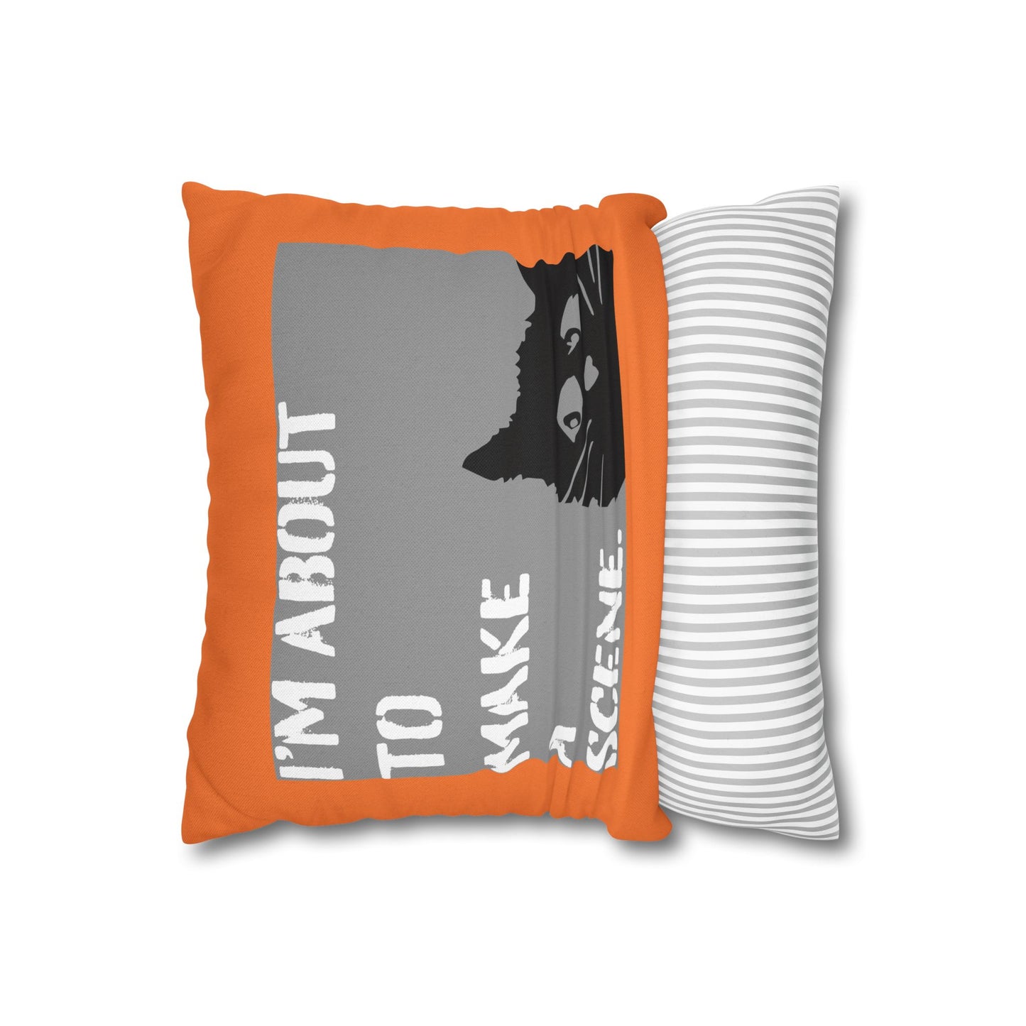 SPOOKY HALLOWEEN Whimsical Cat Pillowcase #FunnyHomeDecor, Cat Lovers Gift, Quirky Housewarming, Cozy Living Room Accent, Fun Bedroom Decor, Playful Gift