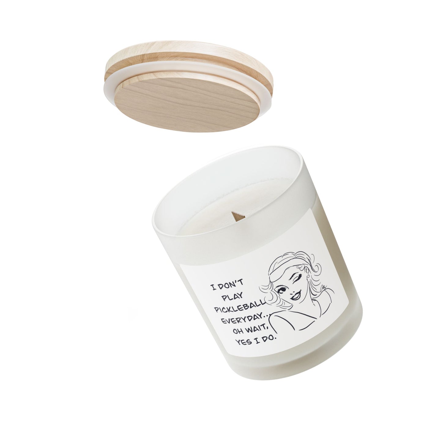 Playful Pickleball Candle - Funny Home Decor, Gift for Athletes, Candle for Relaxation, Unique Birthday Gift, Sporty Room Accent