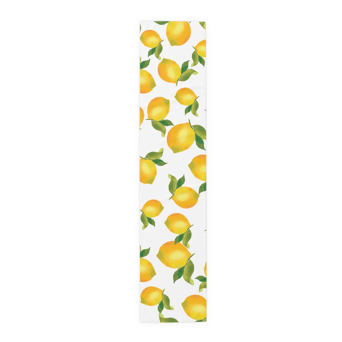 Lemon Blossom Table Runner - Farmhouse Home Decor, Dining Table Decoration, Spring Dinnerware, Fresh Kitchen Accent