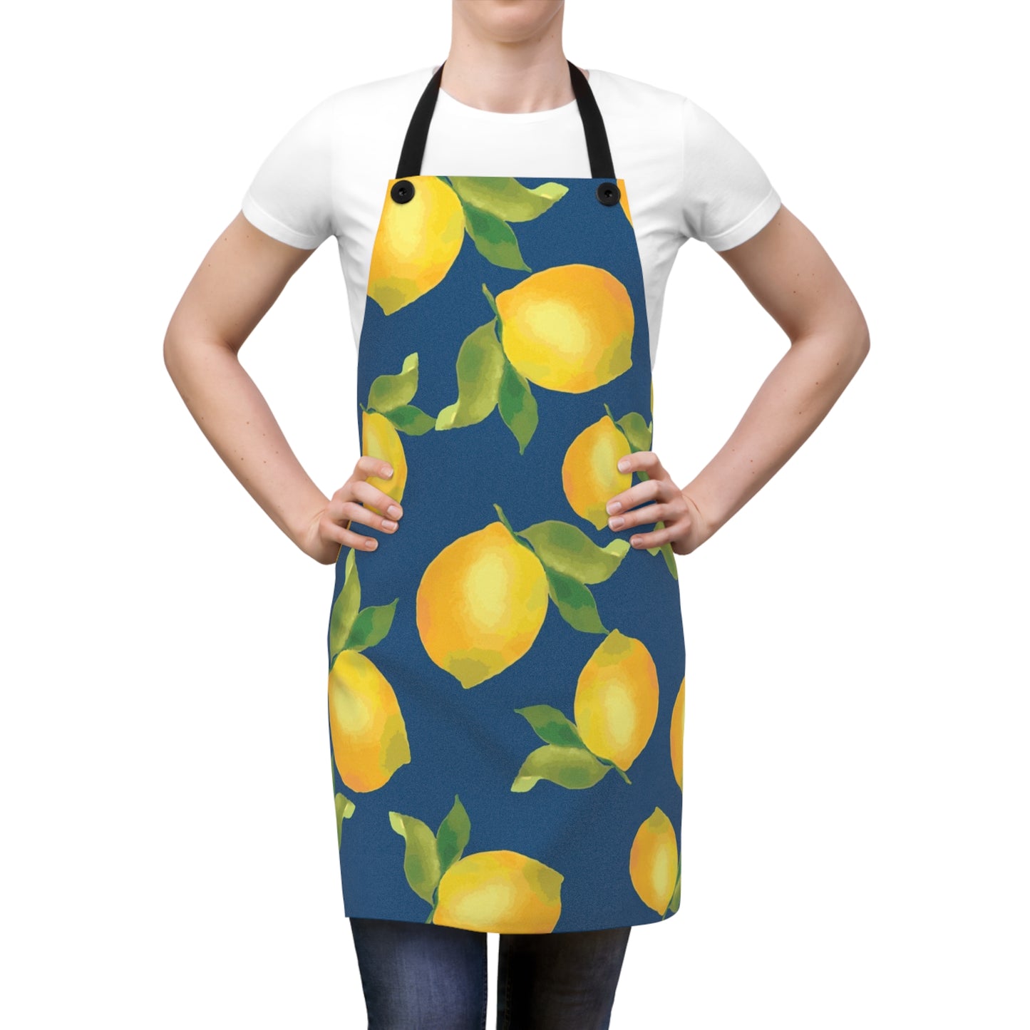 Lemon-Themed Apron | Perfect for Baking, Cooking, Gardening, Gifts, Summer BBQs