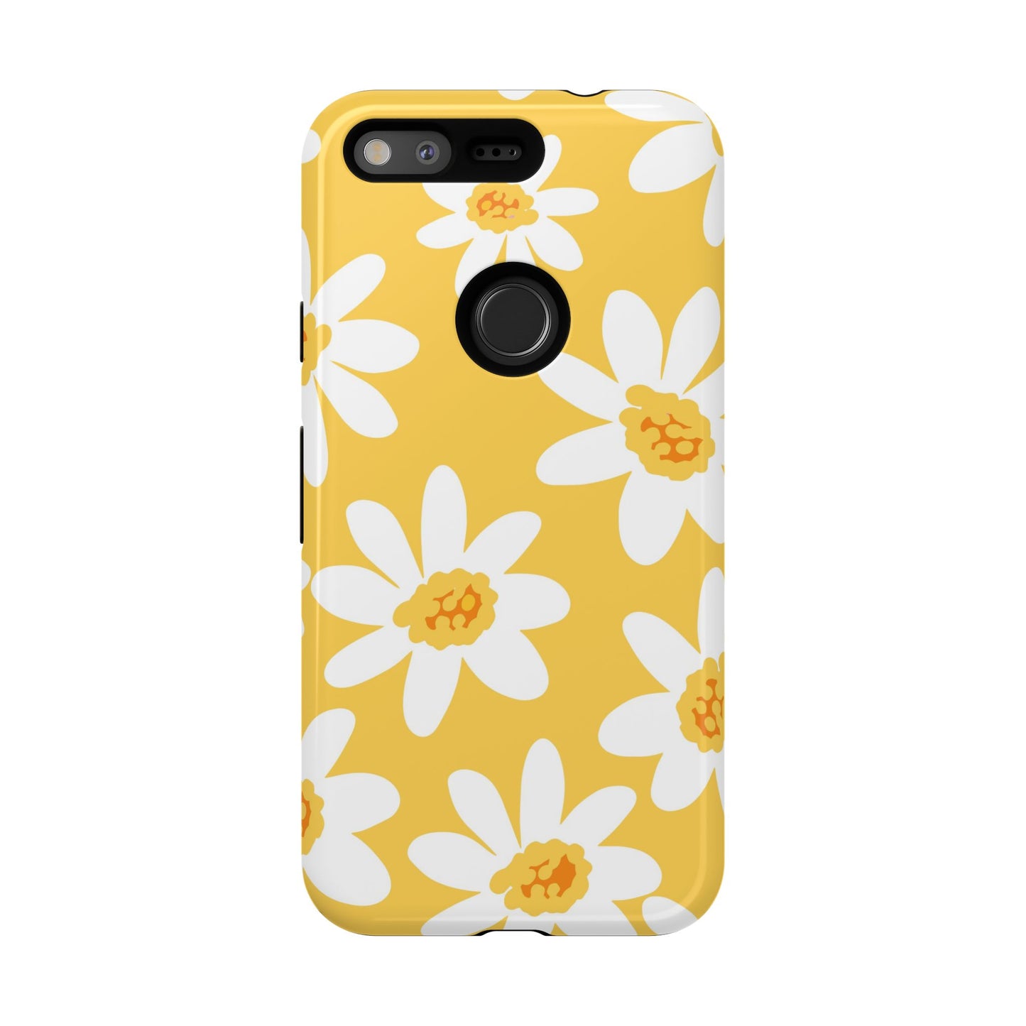 Yellow Daisy Phone Case, Floral Phone Cover, Tough Case, Summer Vibe Accessory, Gift for Nature Lovers, Bright Floral Design