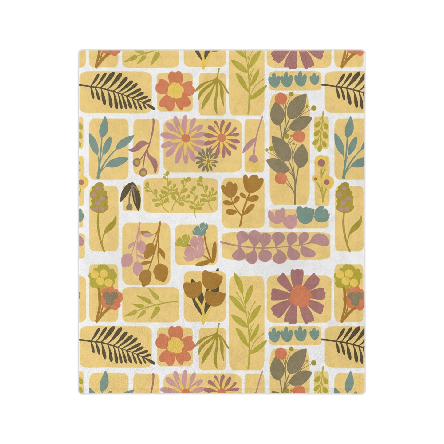 Cozy Floral Velveteen Microfiber Blanket for Home Décor, Gift for Him/Her, Perfect for Fall/Winter, Soft Throw for Relaxation, [...]