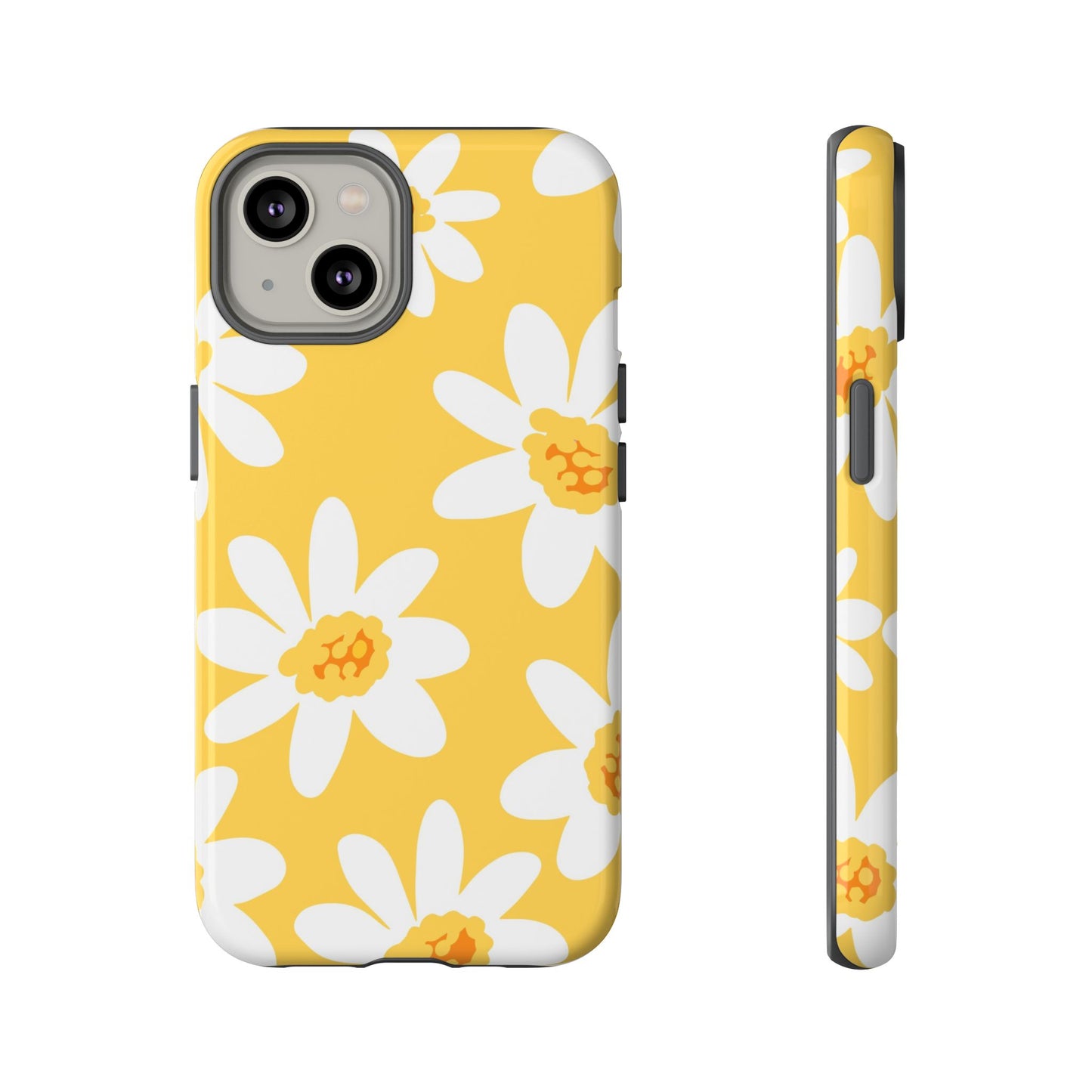 Yellow Daisy Phone Case, Floral Phone Cover, Tough Case, Summer Vibe Accessory, Gift for Nature Lovers, Bright Floral Design