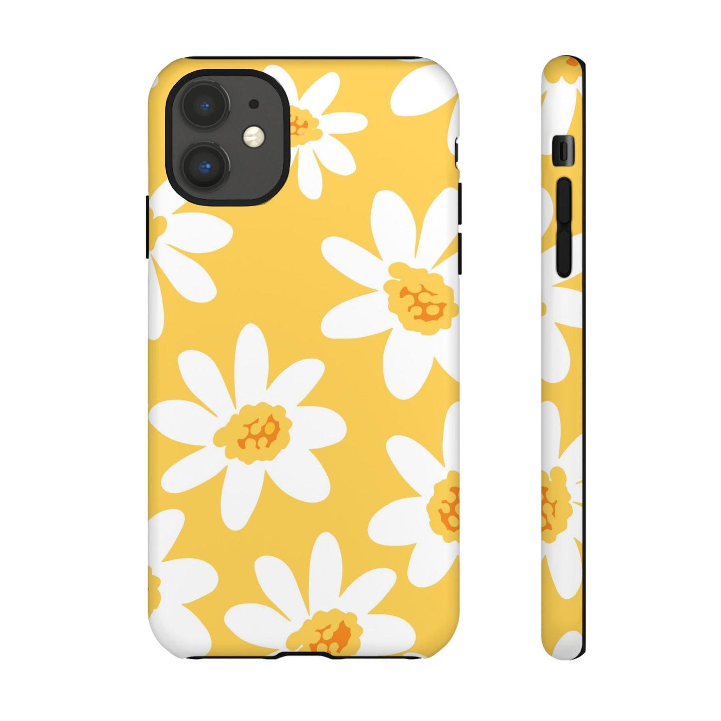 Yellow Daisy Phone Case, Floral Phone Cover, Tough Case, Summer Vibe Accessory, Gift for Nature Lovers, Bright Floral Design