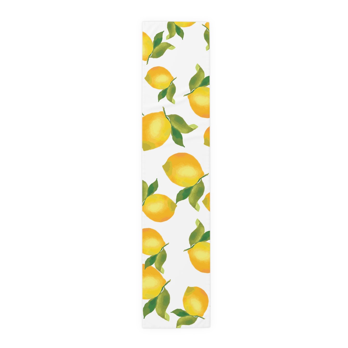 Lemon Blossom Table Runner - Farmhouse Home Decor, Dining Table Decoration, Spring Dinnerware, Fresh Kitchen Accent