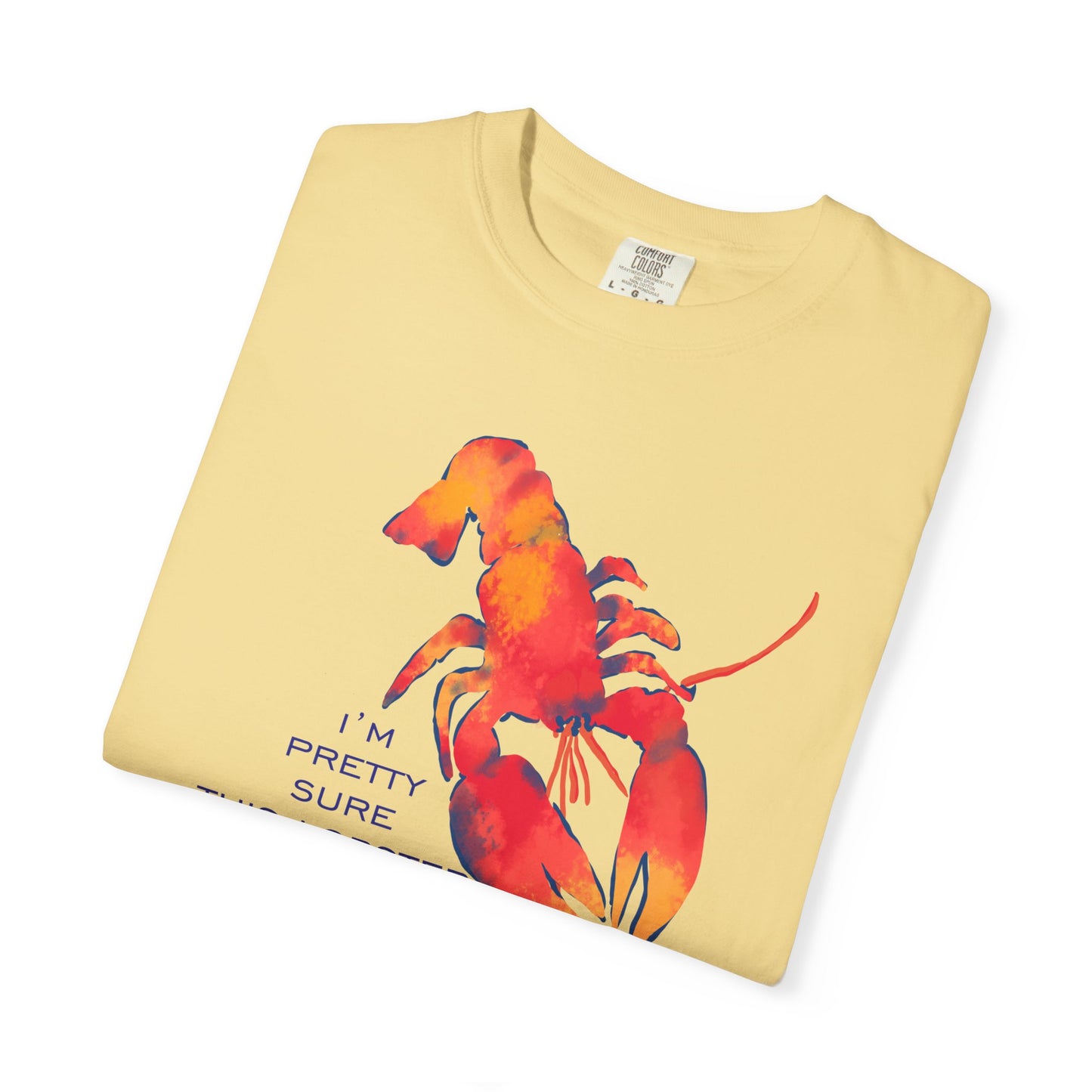 Lobster Flirting Graphic T-shirt — "This Lobster Is Flirting With Me" Beach Tee