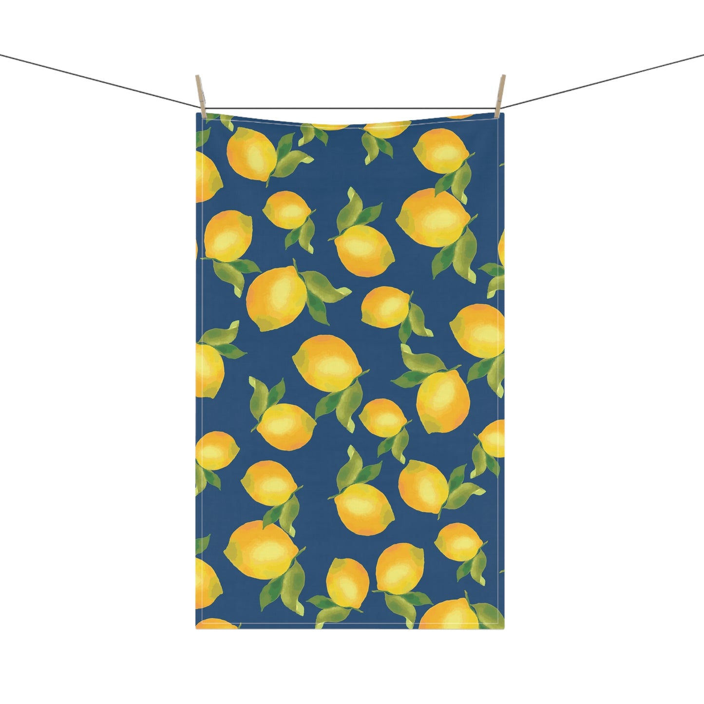 Lemon Print Cotton Tea Towels, Kitchen Decor, Gift for Home Cooks, Housewarming, Lemon-Themed Parties, Floral Kitchen Towel Set