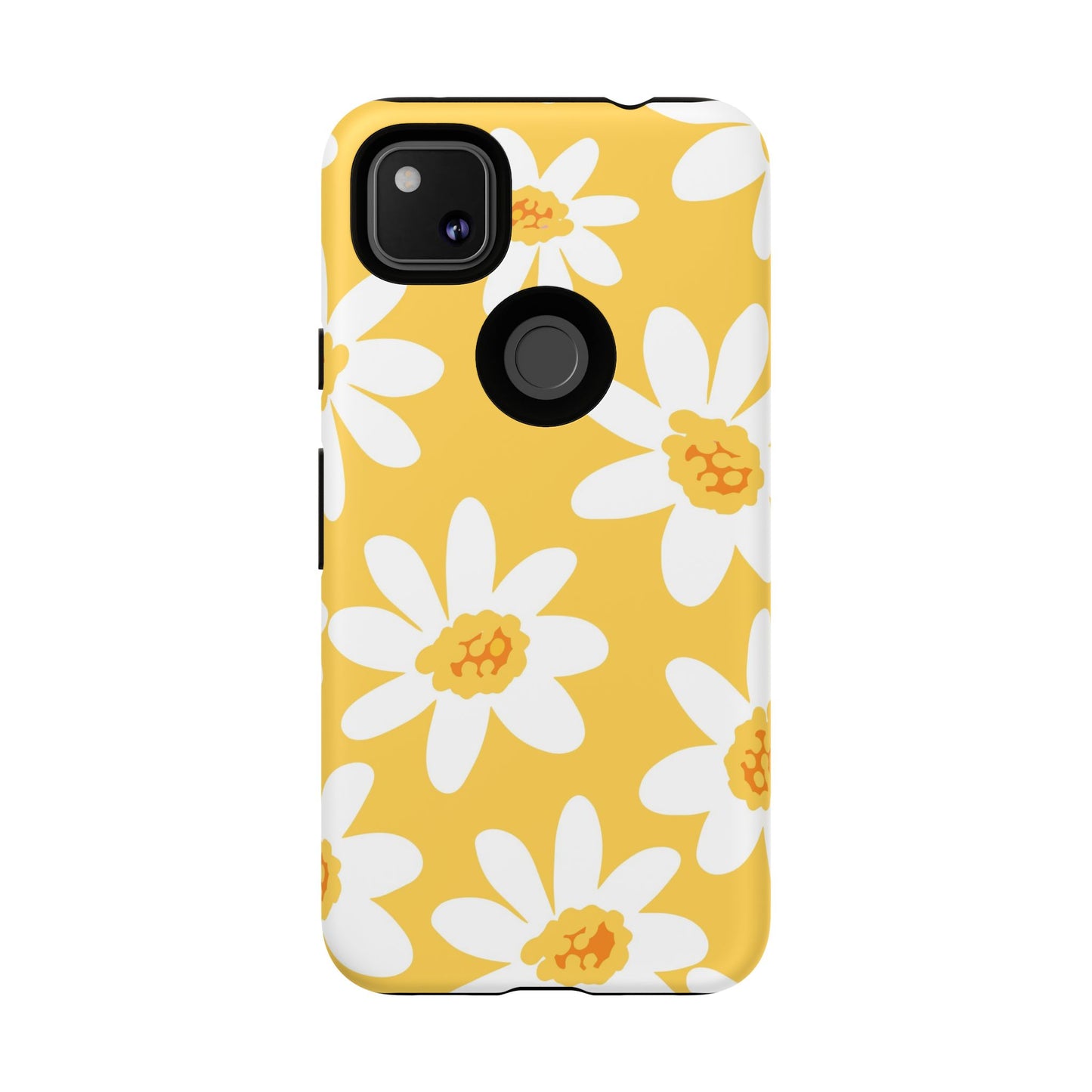 Yellow Daisy Phone Case, Floral Phone Cover, Tough Case, Summer Vibe Accessory, Gift for Nature Lovers, Bright Floral Design