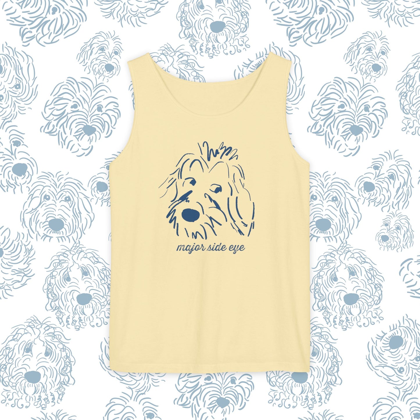 Tank Top Major Side Eye Did you know that Dogs are the only animal besides humans that whites in their eyes This needs to be celebrated! Dog lover gift.