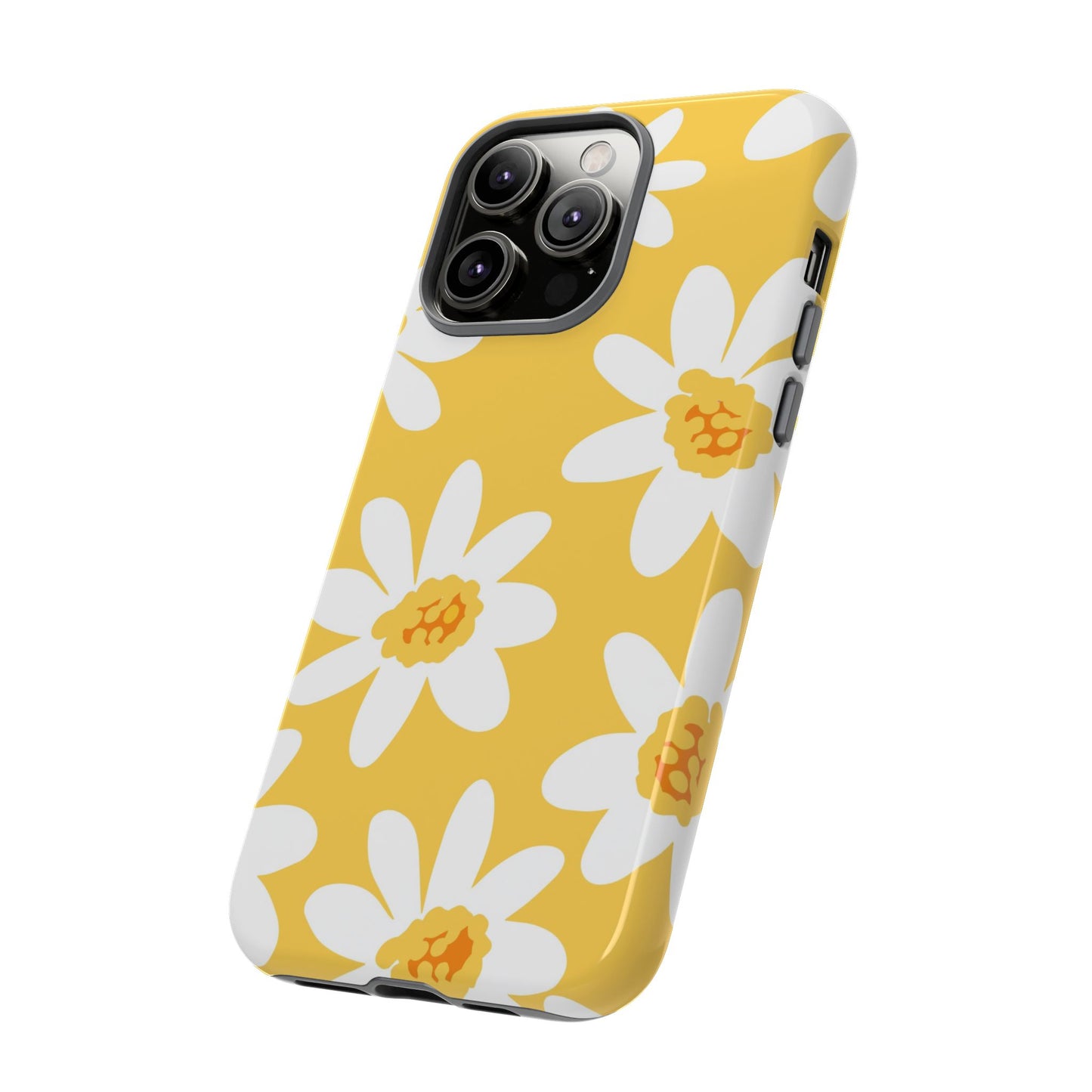 Yellow Daisy Phone Case, Floral Phone Cover, Tough Case, Summer Vibe Accessory, Gift for Nature Lovers, Bright Floral Design
