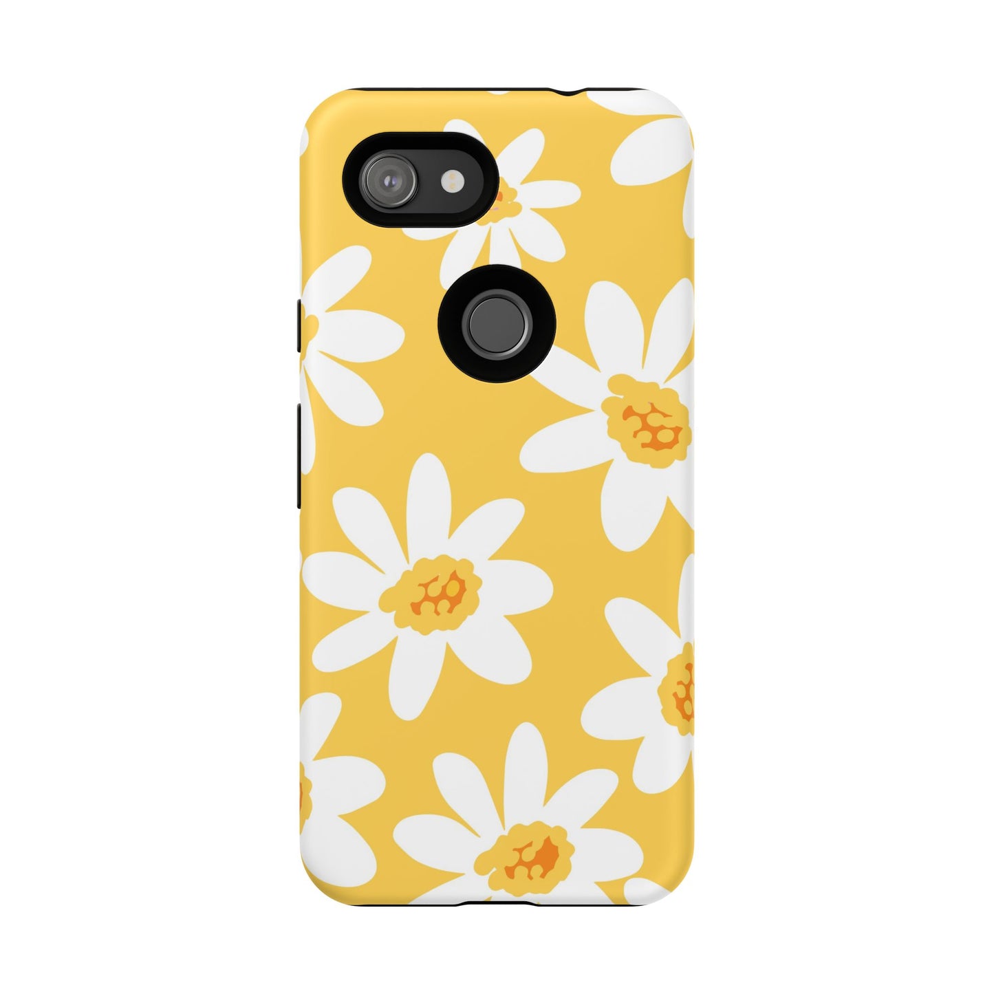 Yellow Daisy Phone Case, Floral Phone Cover, Tough Case, Summer Vibe Accessory, Gift for Nature Lovers, Bright Floral Design