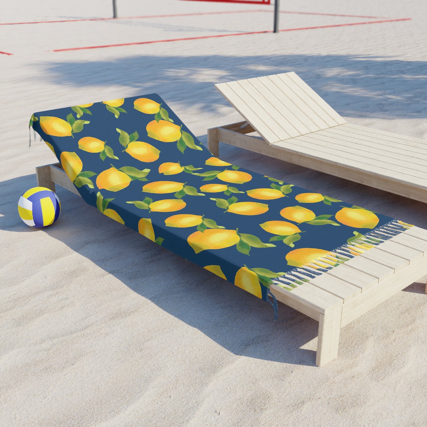 Boho Lemon Beach Towel - Vibrant Summer Vibes for Pool Days, Gifts for Her, Beach Trips, Picnics, Home Decor