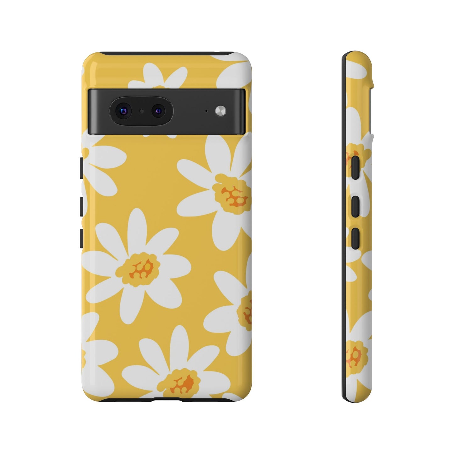 Yellow Daisy Phone Case, Floral Phone Cover, Tough Case, Summer Vibe Accessory, Gift for Nature Lovers, Bright Floral Design