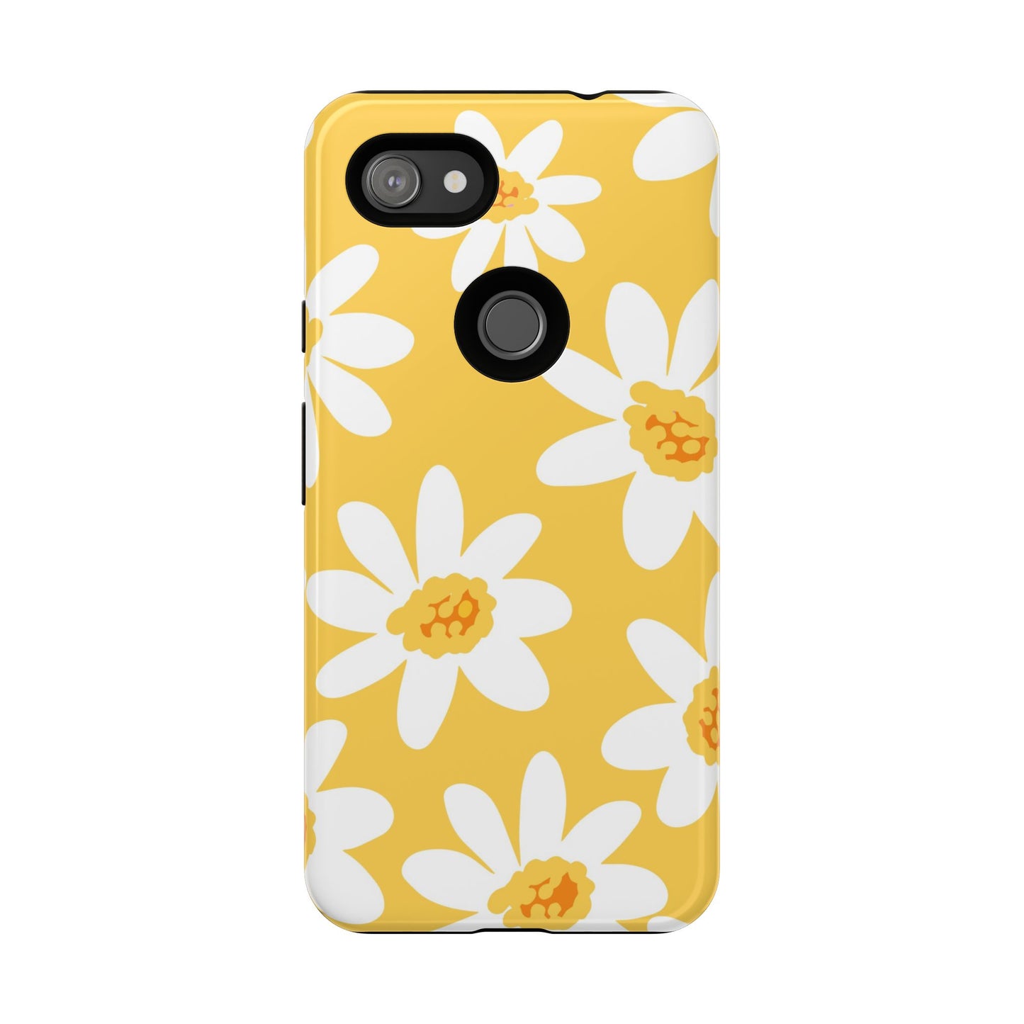 Yellow Daisy Phone Case, Floral Phone Cover, Tough Case, Summer Vibe Accessory, Gift for Nature Lovers, Bright Floral Design