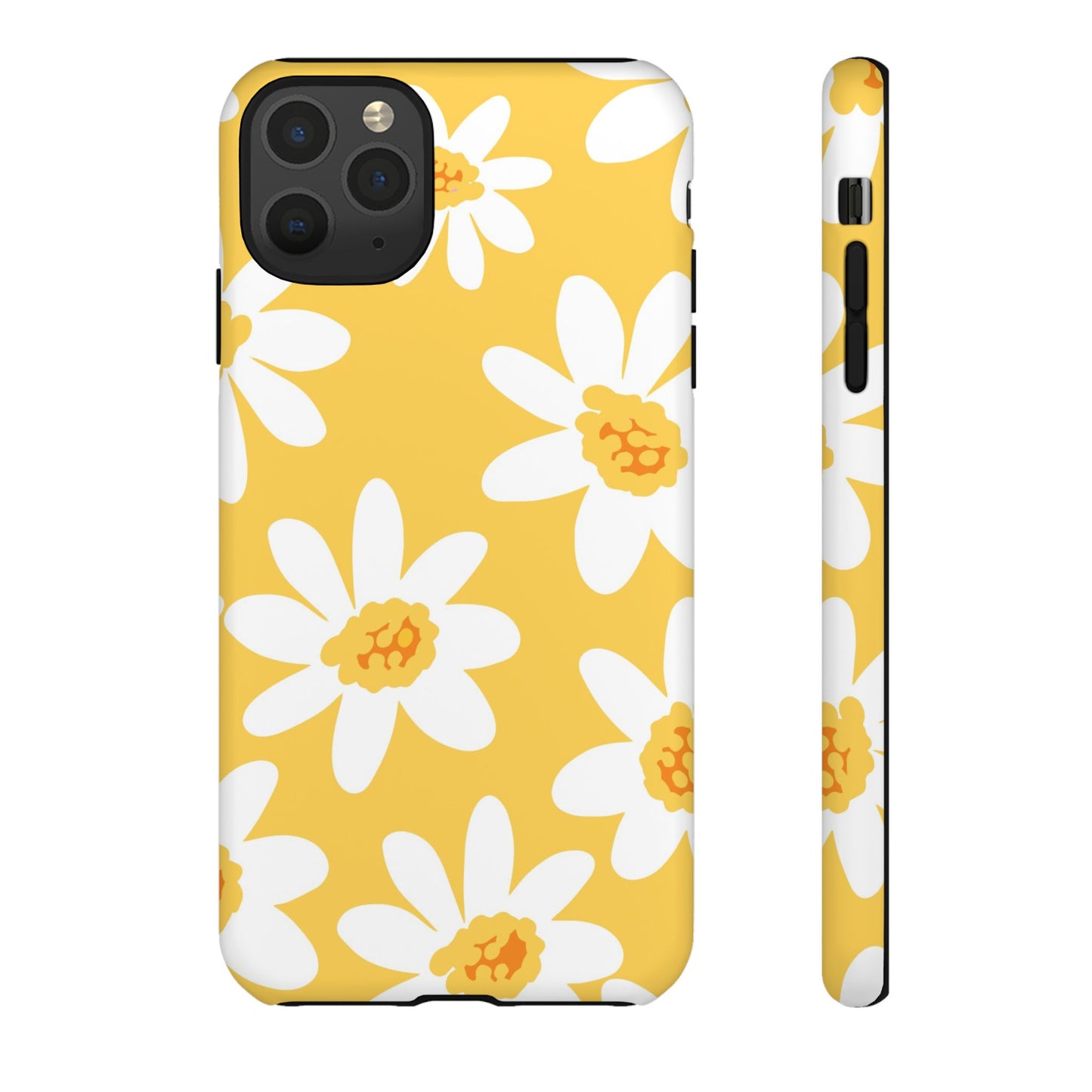 Yellow Daisy Phone Case, Floral Phone Cover, Tough Case, Summer Vibe Accessory, Gift for Nature Lovers, Bright Floral Design