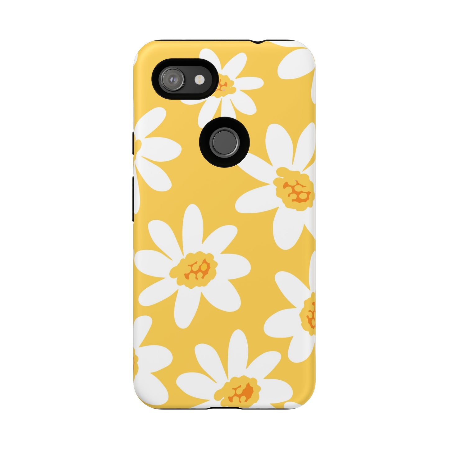 Yellow Daisy Phone Case, Floral Phone Cover, Tough Case, Summer Vibe Accessory, Gift for Nature Lovers, Bright Floral Design