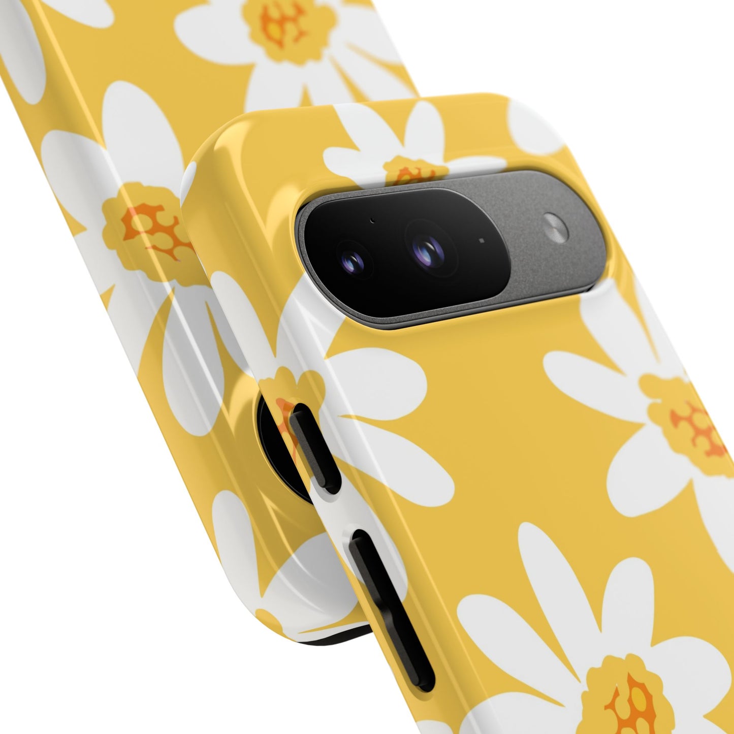 Yellow Daisy Phone Case, Floral Phone Cover, Tough Case, Summer Vibe Accessory, Gift for Nature Lovers, Bright Floral Design