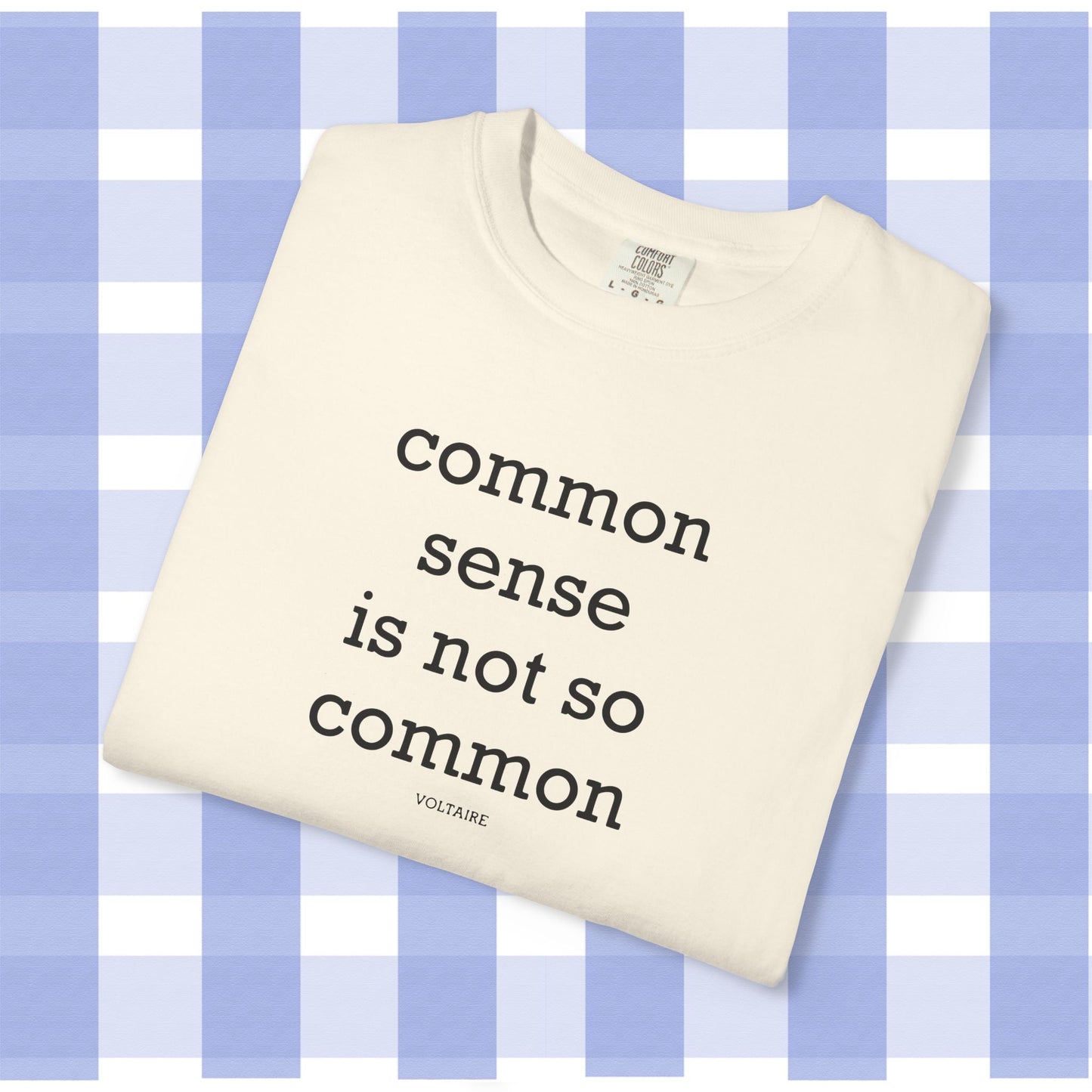 Common Sense Is Not So Common, Volraire Quote, Unisex T-Shirt