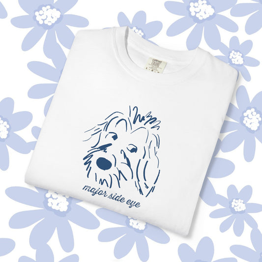 Major Side Eye Dog T-shirt, Funny Pet Lover Shirt, Unisex Gift for Dog Owners, Cute Animal Tee, Casual Everyday Wear