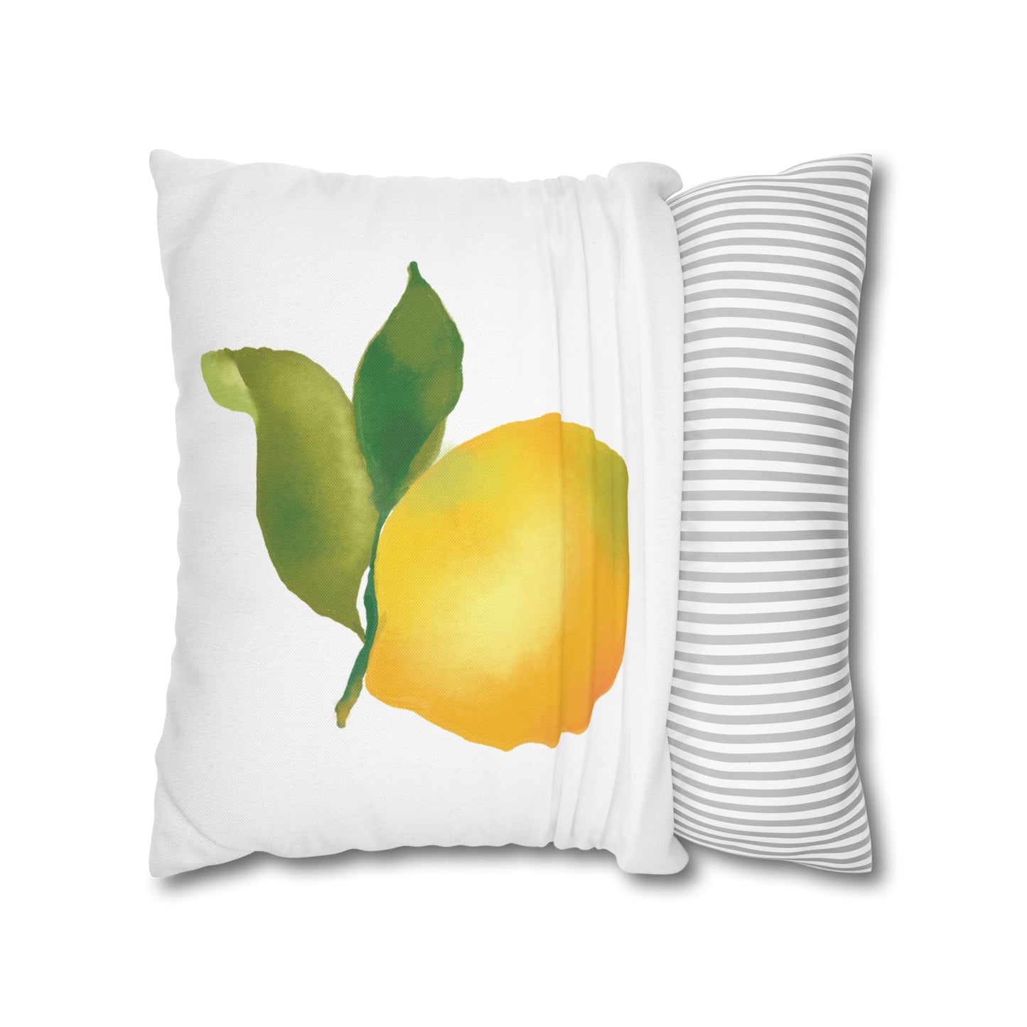 Lemon Print Pillowcase, Citrus Decor, Summer Home, Throw Pillow Cover, Gift for Fruit Lovers, Cozy Living Room Accent