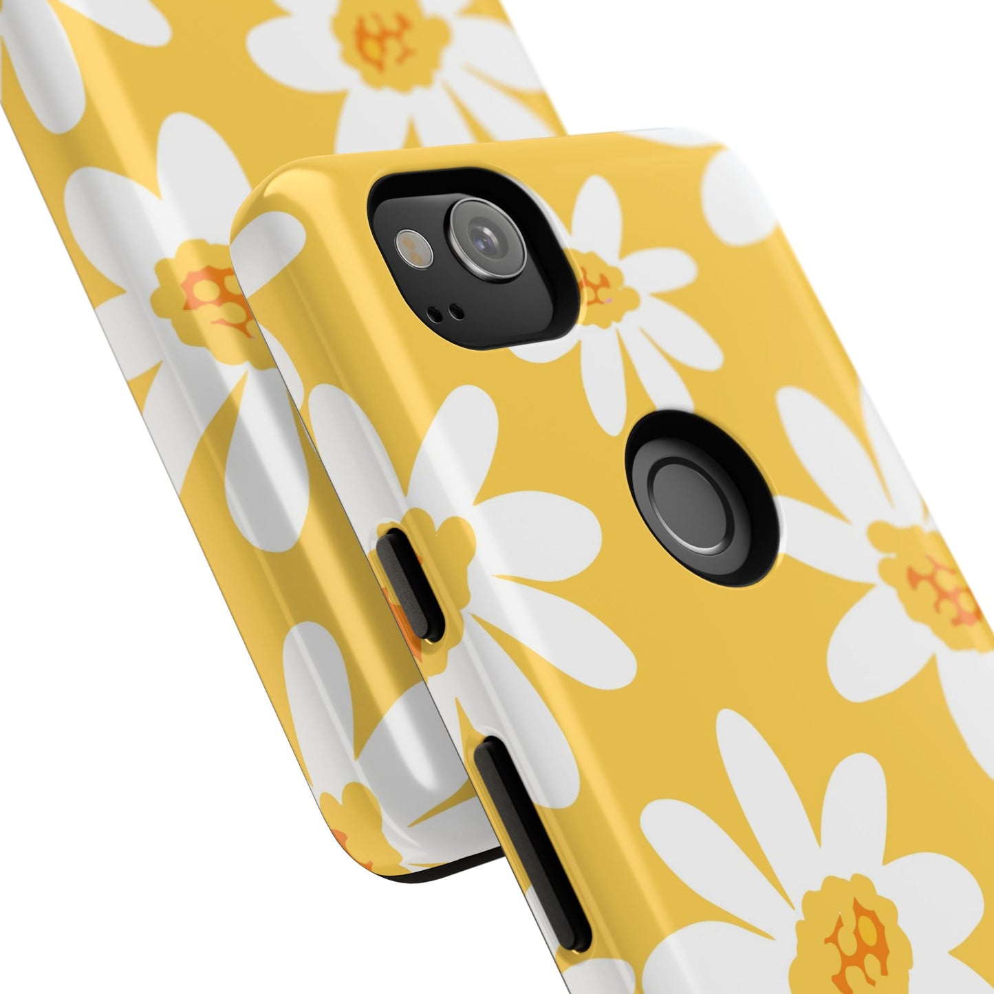 Yellow Daisy Phone Case, Floral Phone Cover, Tough Case, Summer Vibe Accessory, Gift for Nature Lovers, Bright Floral Design