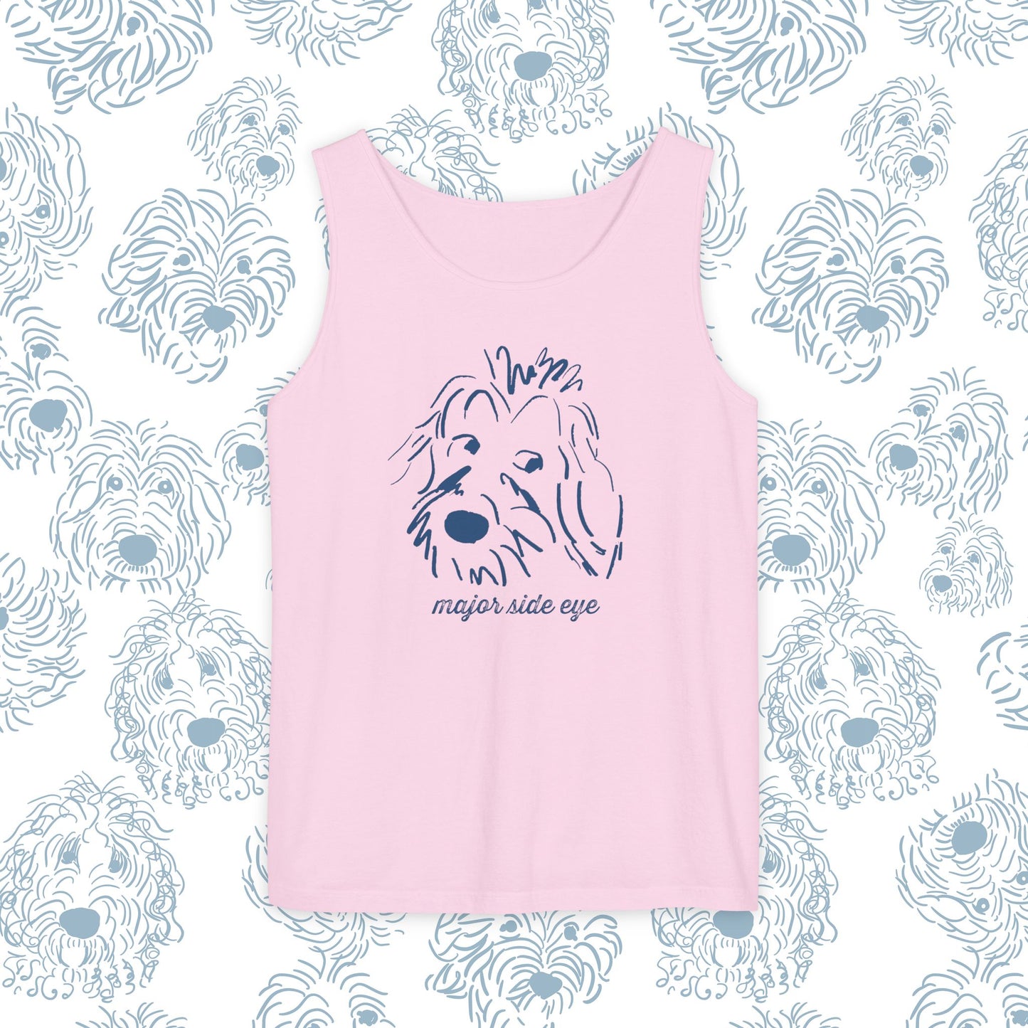 Tank Top Major Side Eye Did you know that Dogs are the only animal besides humans that whites in their eyes This needs to be celebrated! Dog lover gift.