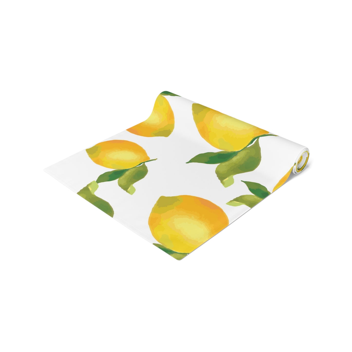 Lemon Blossom Table Runner - Farmhouse Home Decor, Dining Table Decoration, Spring Dinnerware, Fresh Kitchen Accent