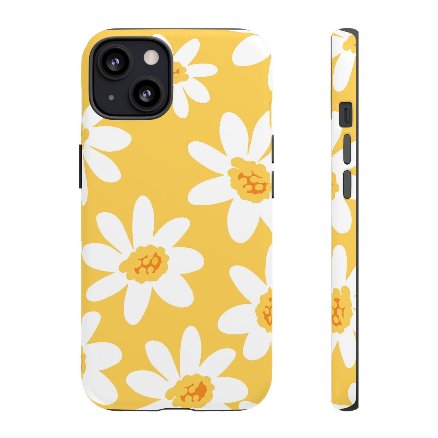 Yellow Daisy Phone Case, Floral Phone Cover, Tough Case, Summer Vibe Accessory, Gift for Nature Lovers, Bright Floral Design