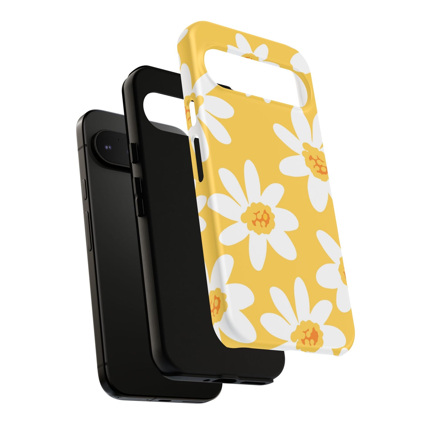 Yellow Daisy Phone Case, Floral Phone Cover, Tough Case, Summer Vibe Accessory, Gift for Nature Lovers, Bright Floral Design