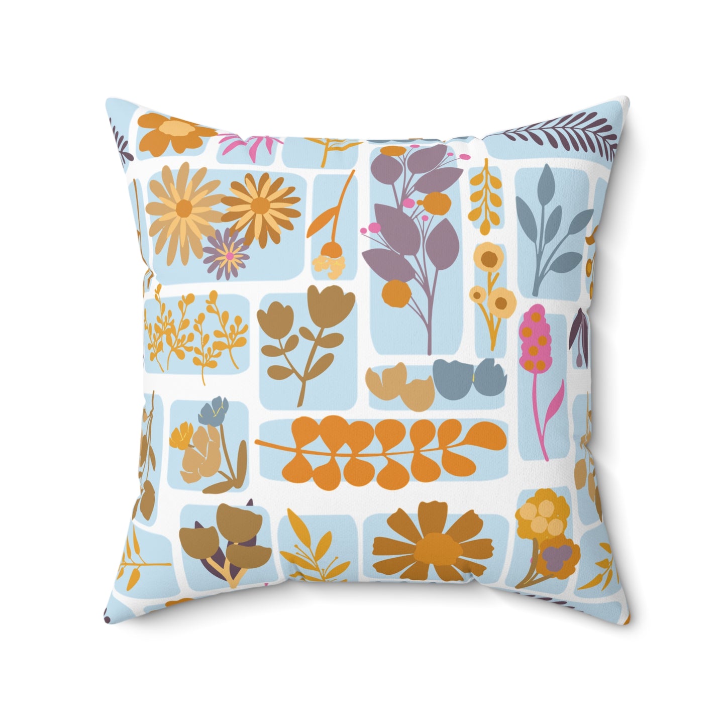 Botanical Floral Pillow, Home Decor, Cozy Living Room Accent, Gift for Nature Lovers, Spring Decor, Flower Cushion