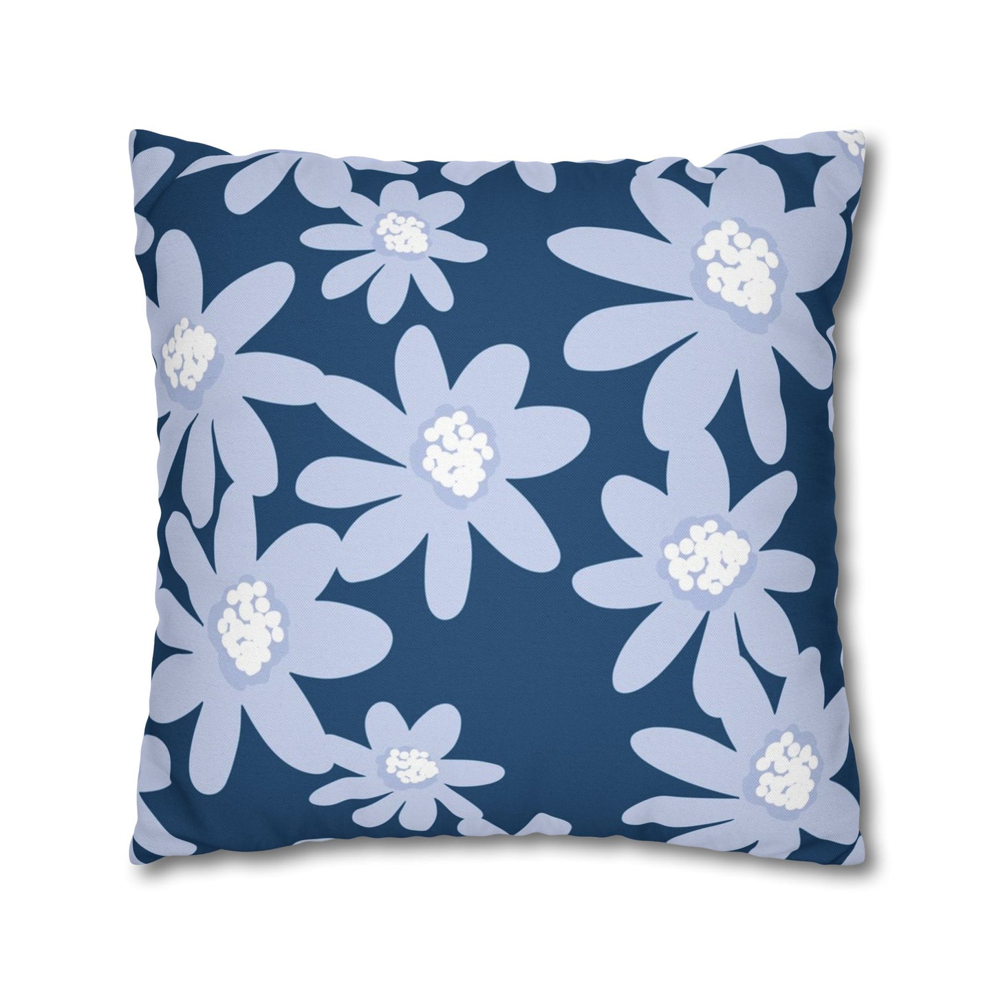 Floral Pattern Square Pillowcase - Cozy Home Decor, Flower Cushion Cover, Living Room Accent, Gift Idea, Spring Home Accessories