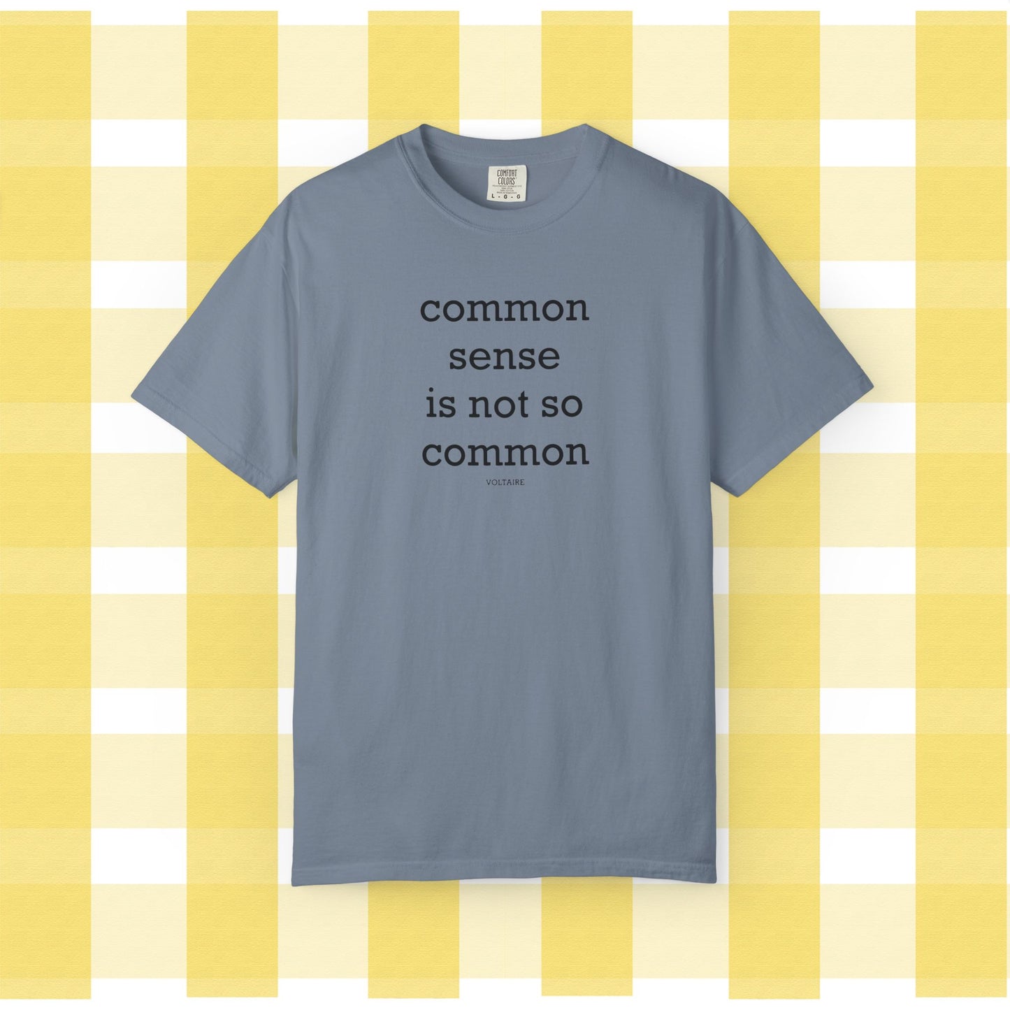 Common Sense Is Not So Common, Volraire Quote, Unisex T-Shirt