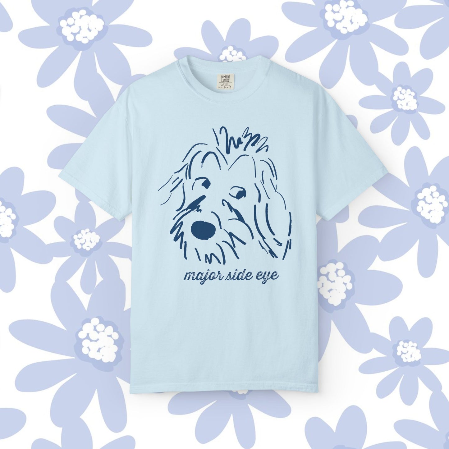 Major Side Eye Dog T-shirt, Funny Pet Lover Shirt, Unisex Gift for Dog Owners, Cute Animal Tee, Casual Everyday Wear