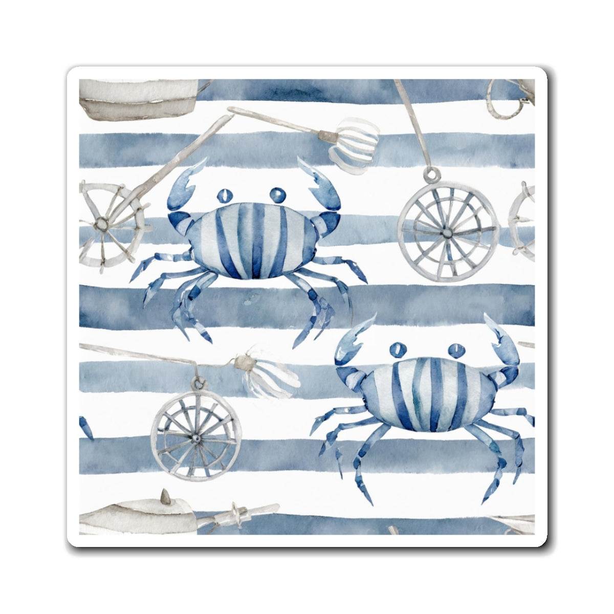 Nautical Crab Magnets, Coastal Decor, Beach-Themed Gifts, Marine Life Refrigerator Magnet, Summer Home Accessories