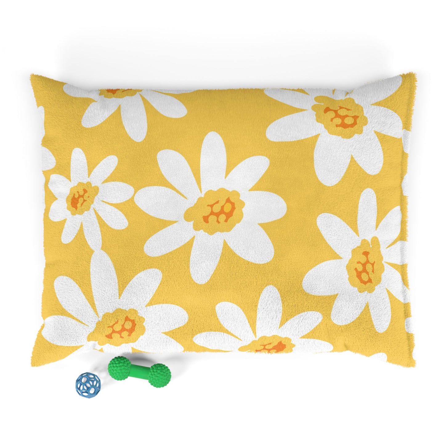 Sunny Floral Pet Bed, Cozy Dog Bed, Cat Bed for Home, Flower Pattern Pet Mat, Cute Puppy Bedding, Spring-Themed Dog Cushion