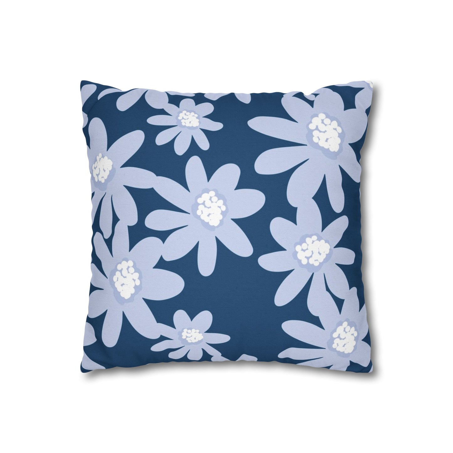 Floral Pattern Square Pillowcase - Cozy Home Decor, Flower Cushion Cover, Living Room Accent, Gift Idea, Spring Home Accessories