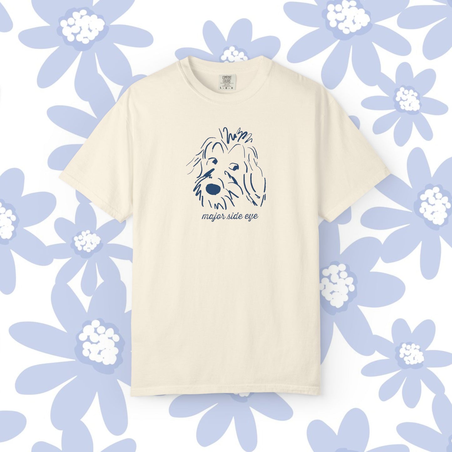 Major Side Eye Dog T-shirt, Funny Pet Lover Shirt, Unisex Gift for Dog Owners, Cute Animal Tee, Casual Everyday Wear
