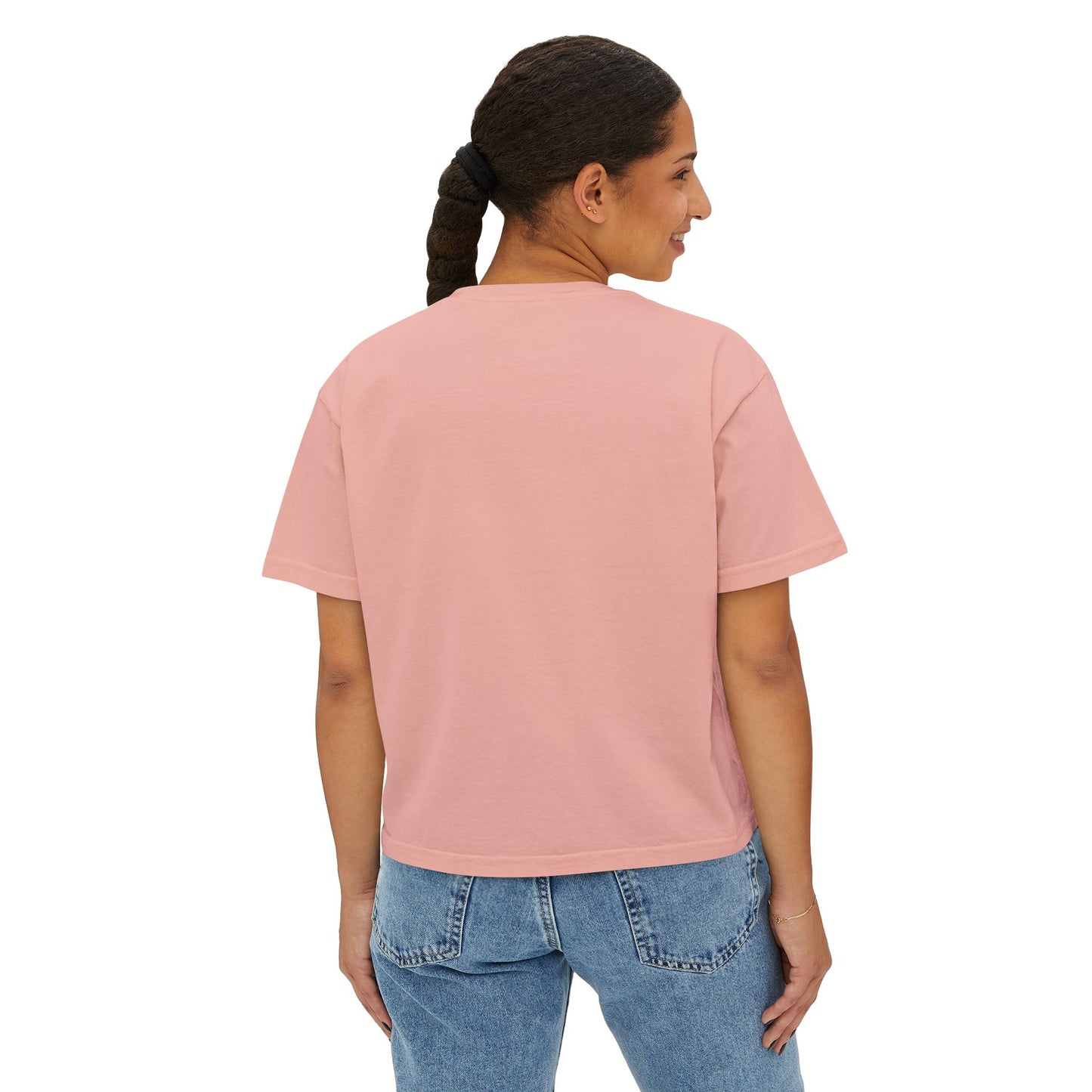 Women's Boxy Tee - 'It's All Greek To Me' Santorini Art Bust Graphic