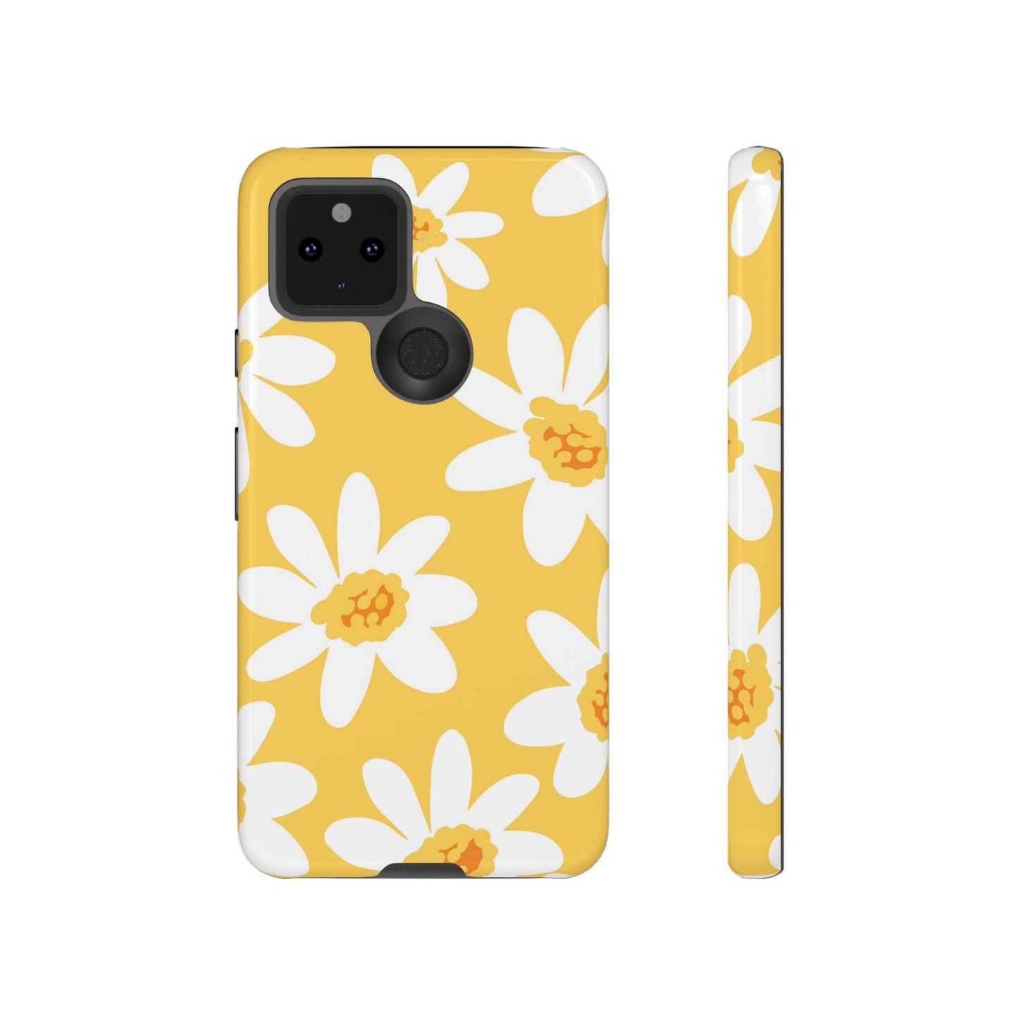 Yellow Daisy Phone Case, Floral Phone Cover, Tough Case, Summer Vibe Accessory, Gift for Nature Lovers, Bright Floral Design