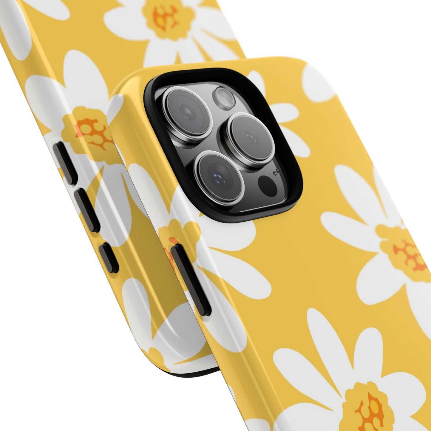 Yellow Daisy Phone Case, Floral Phone Cover, Tough Case, Summer Vibe Accessory, Gift for Nature Lovers, Bright Floral Design