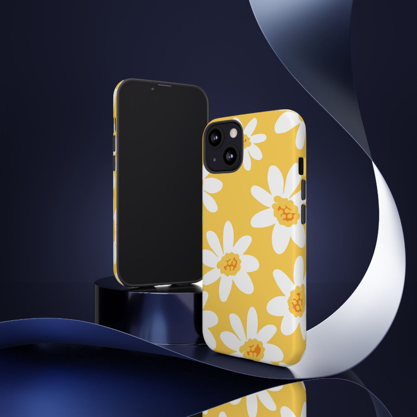 Yellow Daisy Phone Case, Floral Phone Cover, Tough Case, Summer Vibe Accessory, Gift for Nature Lovers, Bright Floral Design
