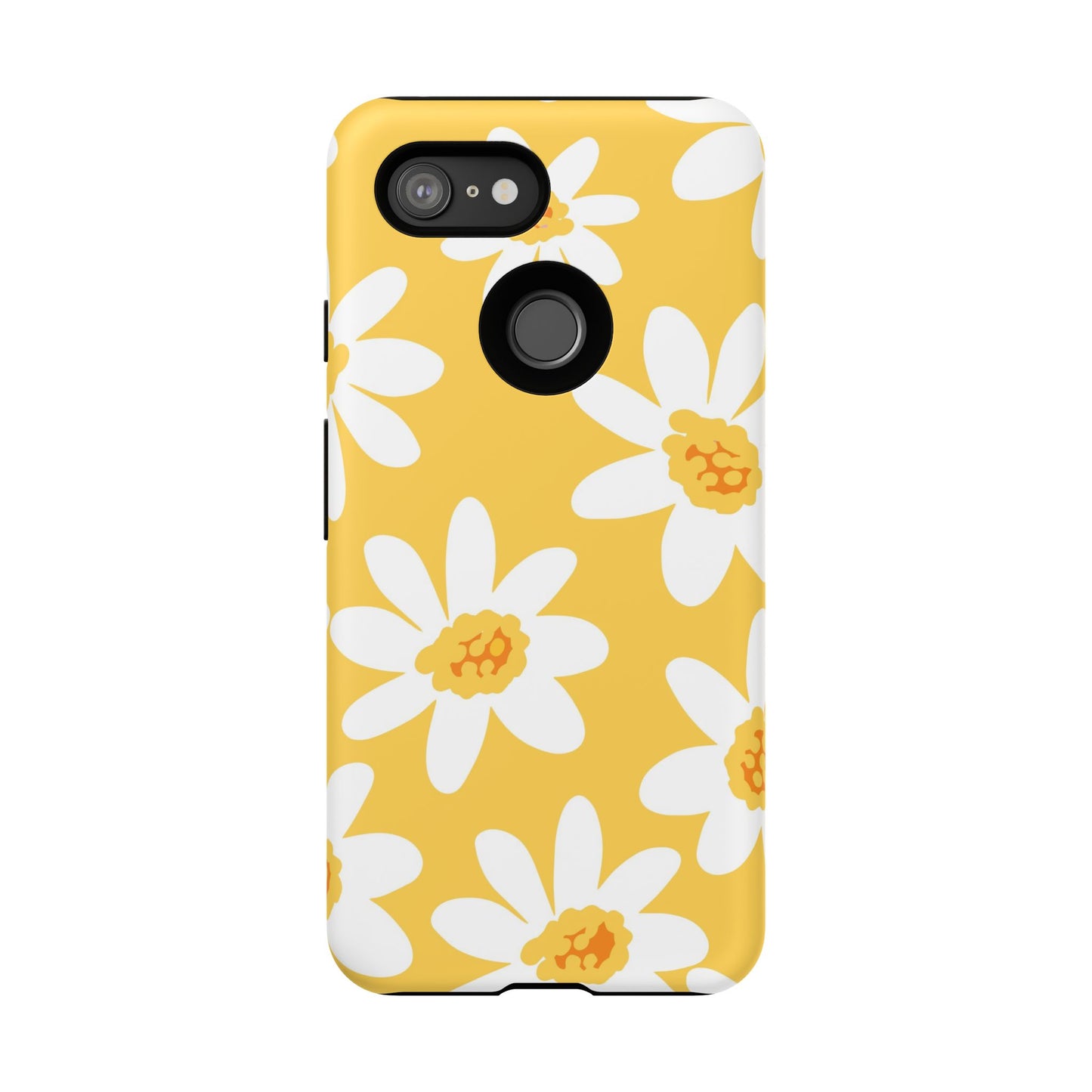Yellow Daisy Phone Case, Floral Phone Cover, Tough Case, Summer Vibe Accessory, Gift for Nature Lovers, Bright Floral Design