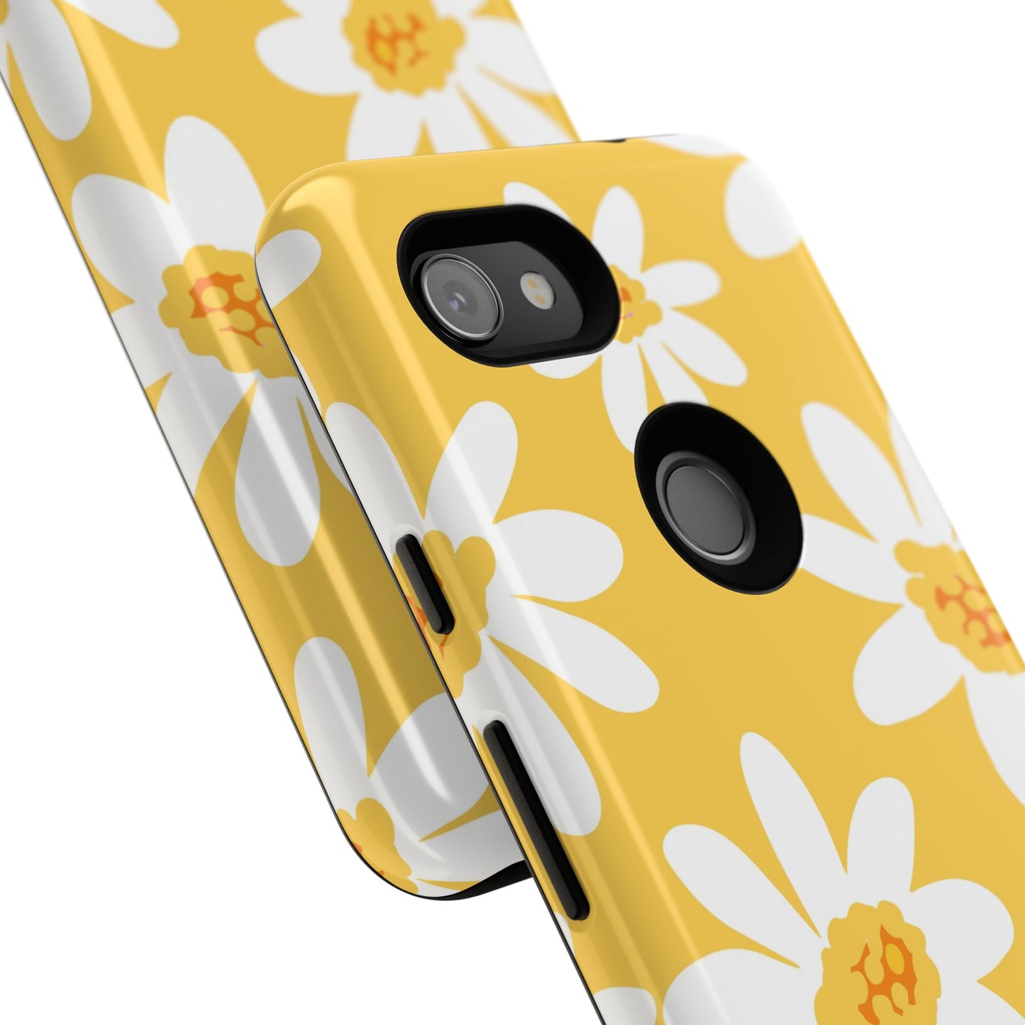 Yellow Daisy Phone Case, Floral Phone Cover, Tough Case, Summer Vibe Accessory, Gift for Nature Lovers, Bright Floral Design