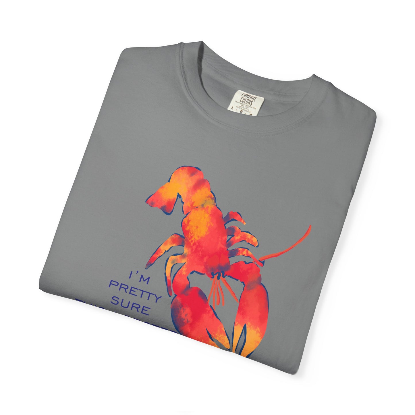 Lobster Flirting Graphic T-shirt — "This Lobster Is Flirting With Me" Beach Tee